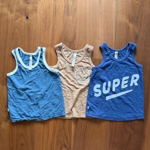 CHILDHOODS CLOTHING / Ringer Graphic Print Tank Top 3-pack / 3T